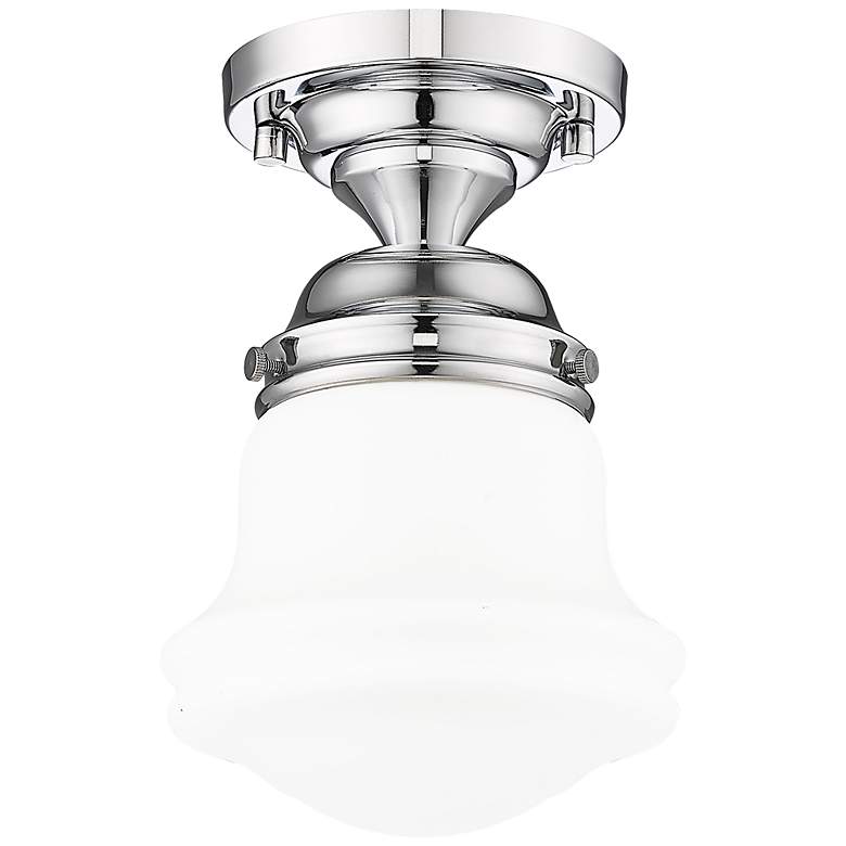 Image 7 Vaughn 6" Wide Chrome Ceiling Light more views