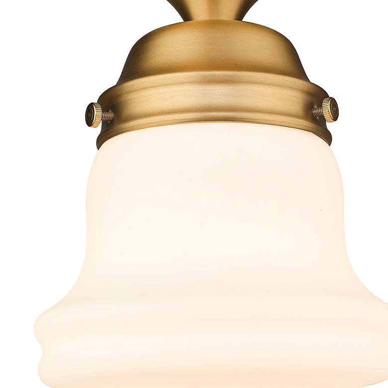 Image 5 Vaughn 6" Wide Heritage Brass Ceiling Light more views