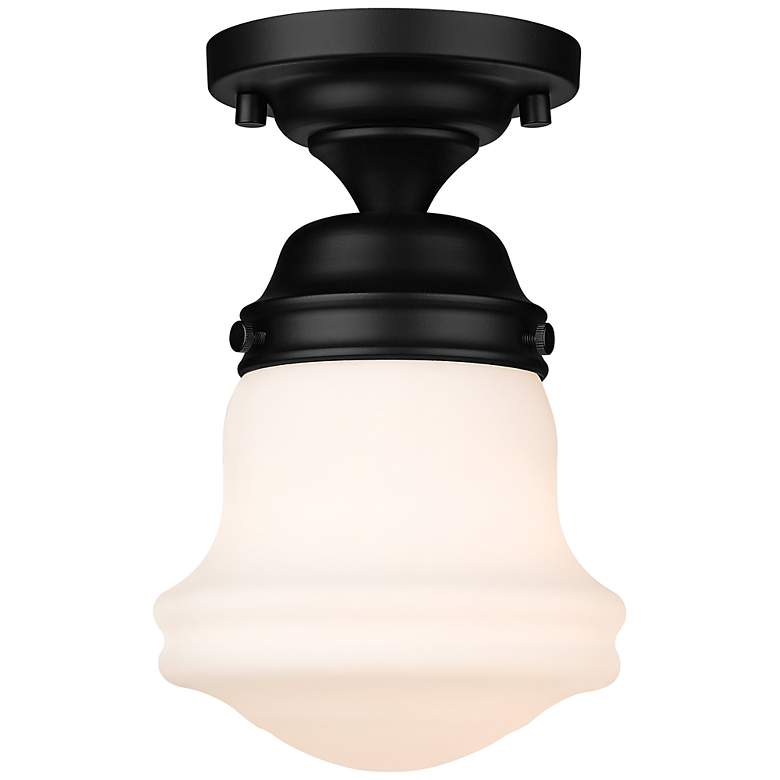 Image 3 Vaughn 6" Wide Matte Black Ceiling Light
