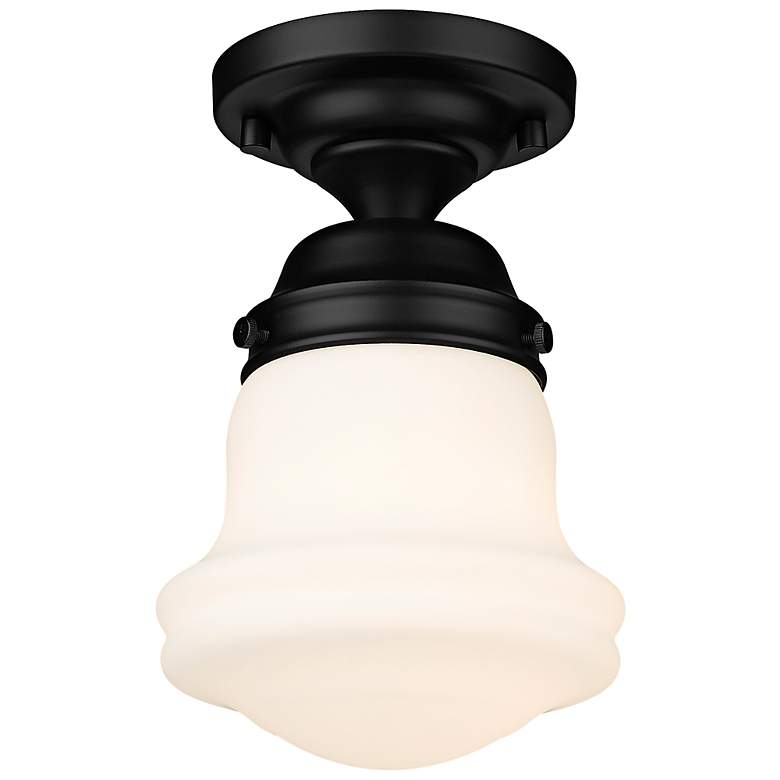Image 6 Vaughn 6" Wide Matte Black Ceiling Light more views