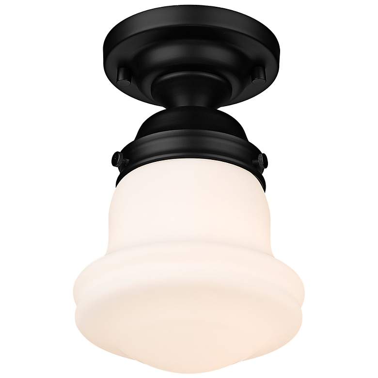 Image 7 Vaughn 6" Wide Matte Black Ceiling Light more views