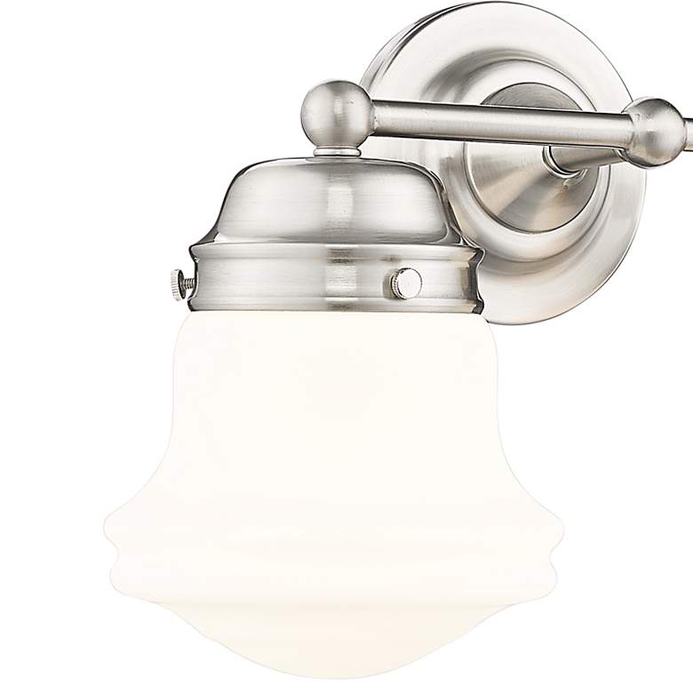 Image 4 Vaughn 9 1/2" High Brushed Nickel 2-Light Wall Sconce more views