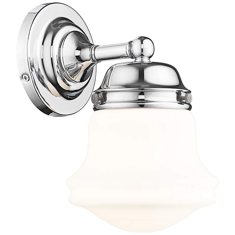 Image 2 Vaughn 9 1/2" High Chrome Wall Sconce