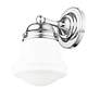 Vaughn 9 1/2" High Chrome Wall Sconce