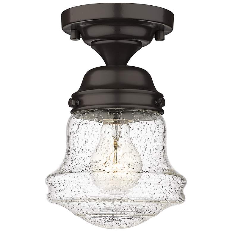 Image 2 Vaughn by Z-Lite Bronze 1 Light Flush Mount