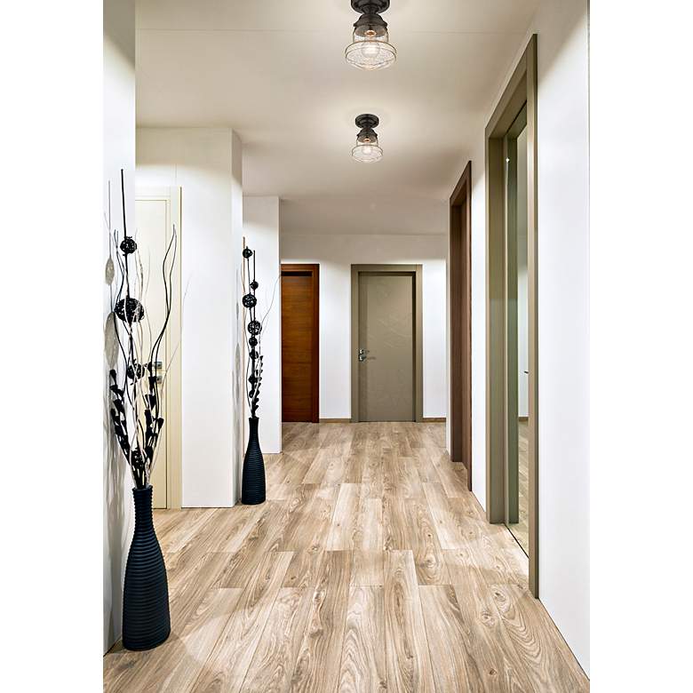 Image 3 Vaughn by Z-Lite Bronze 1 Light Flush Mount more views