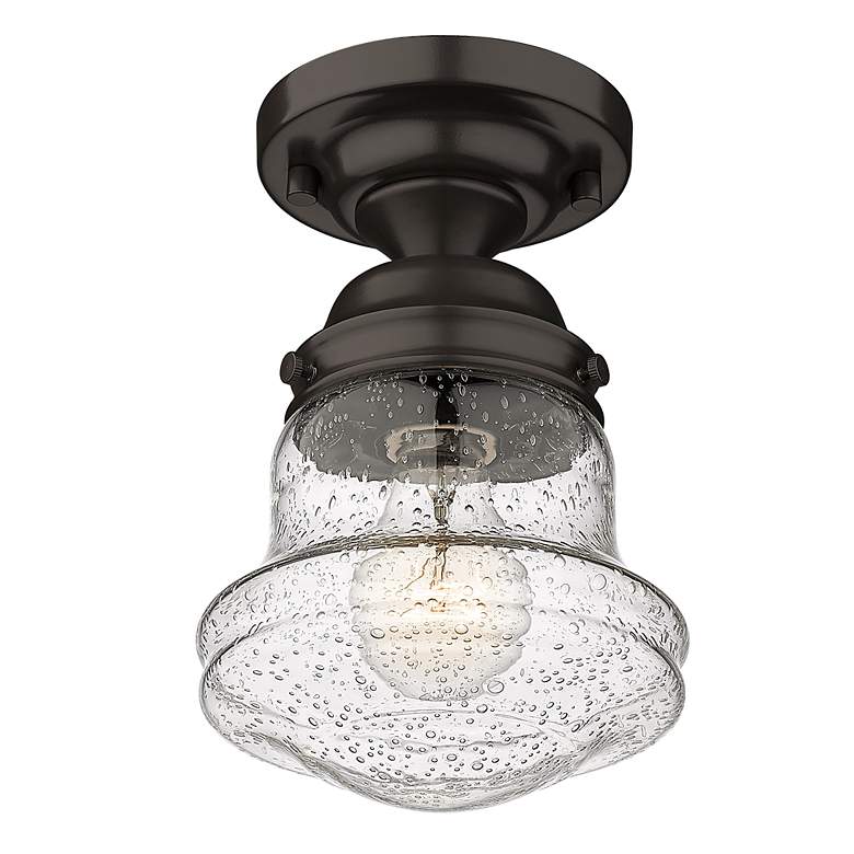 Image 6 Vaughn by Z-Lite Bronze 1 Light Flush Mount more views
