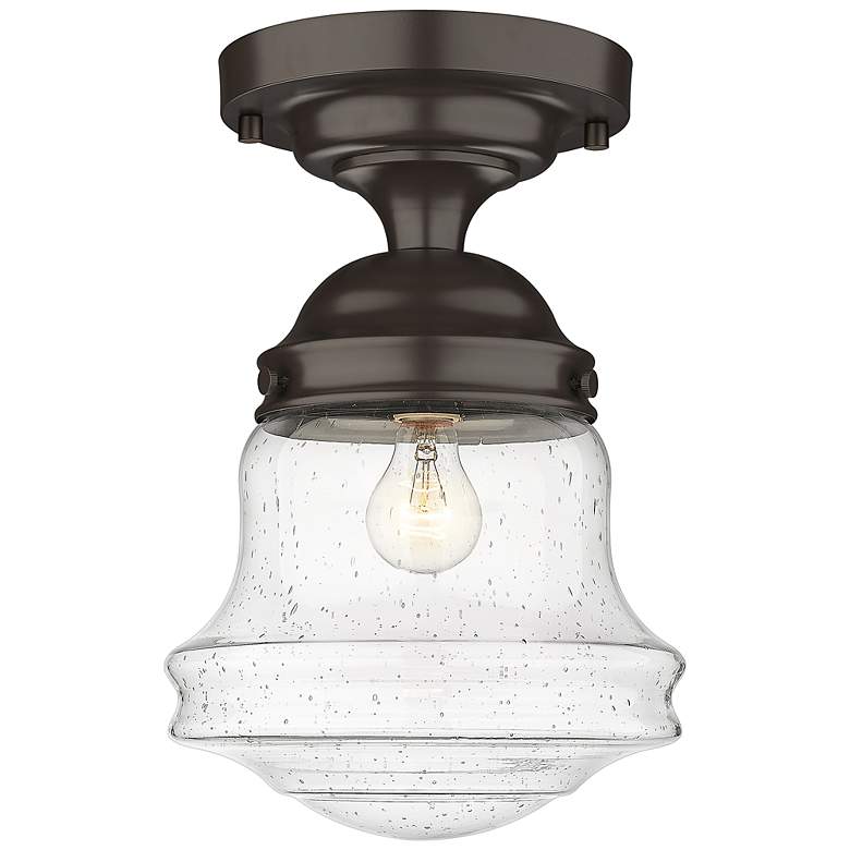Image 2 Vaughn by Z-Lite Bronze 1 Light Flush Mount
