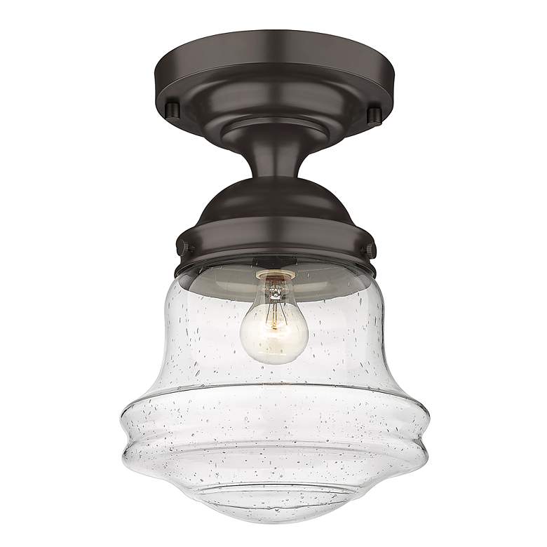 Image 5 Vaughn by Z-Lite Bronze 1 Light Flush Mount more views