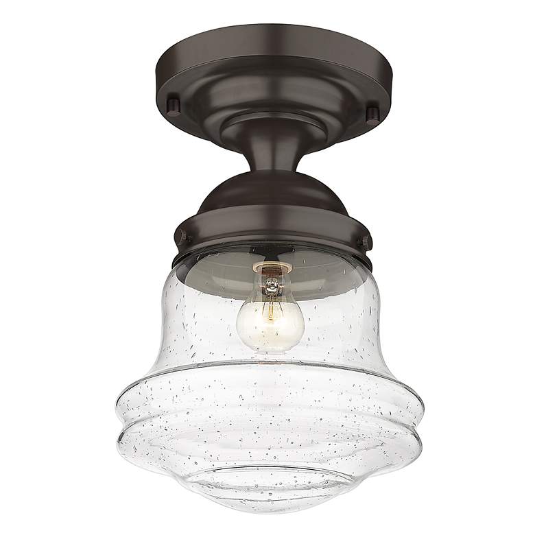Image 6 Vaughn by Z-Lite Bronze 1 Light Flush Mount more views
