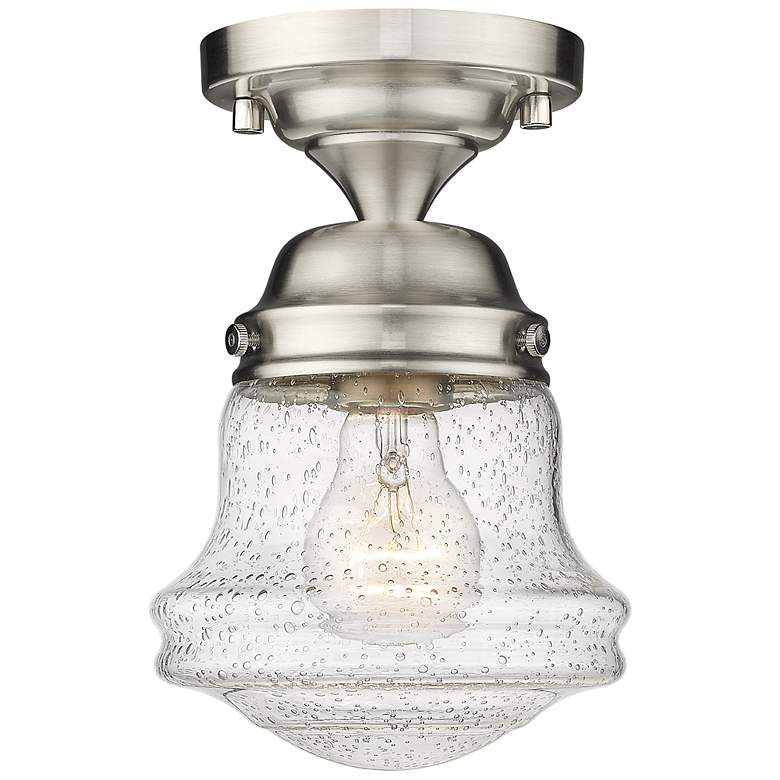 Image 2 Vaughn by Z-Lite Brushed Nickel 1 Light Flush Mount