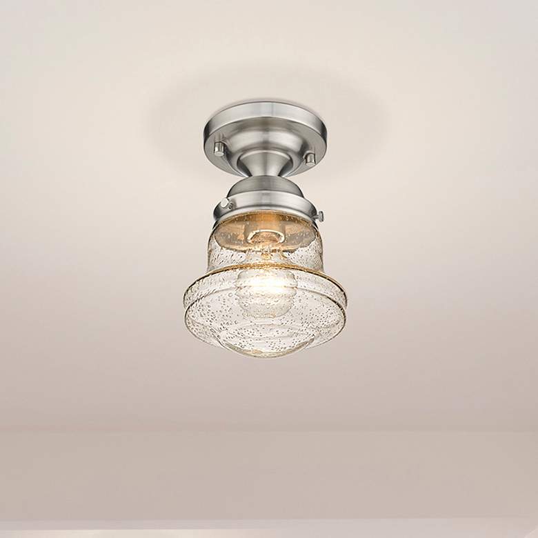 Image 1 Vaughn by Z-Lite Brushed Nickel 1 Light Flush Mount
