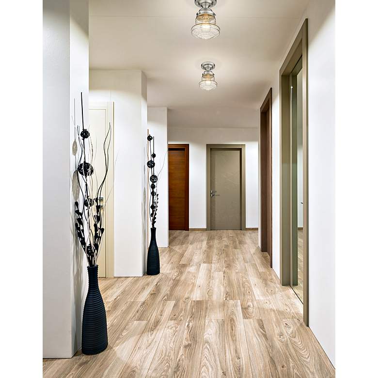 Image 3 Vaughn by Z-Lite Brushed Nickel 1 Light Flush Mount more views