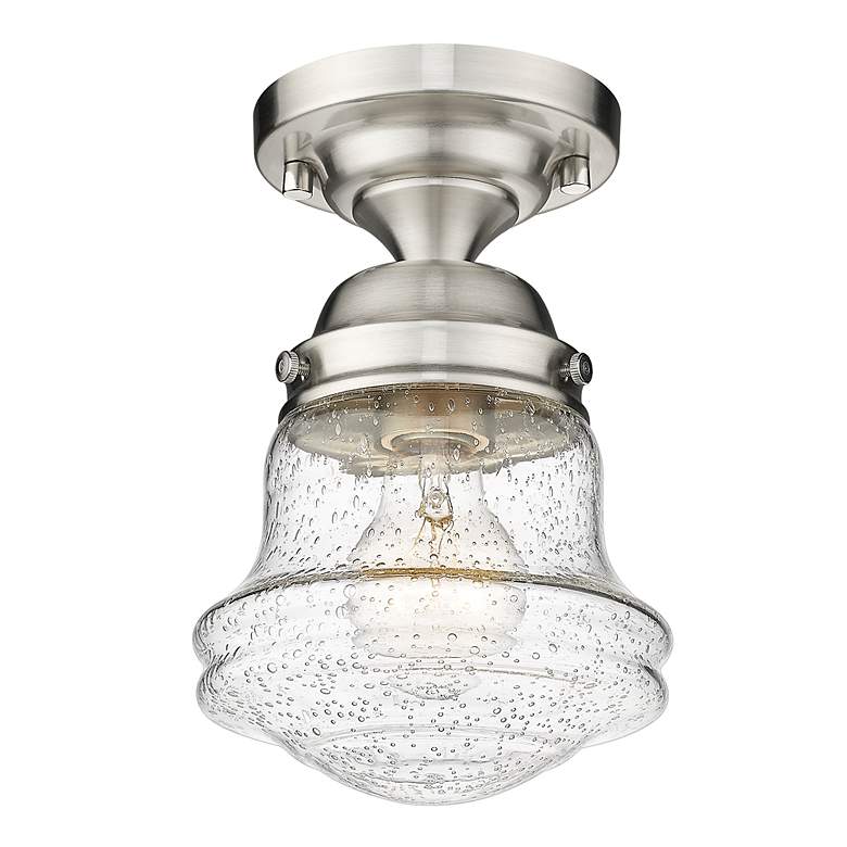 Image 5 Vaughn by Z-Lite Brushed Nickel 1 Light Flush Mount more views