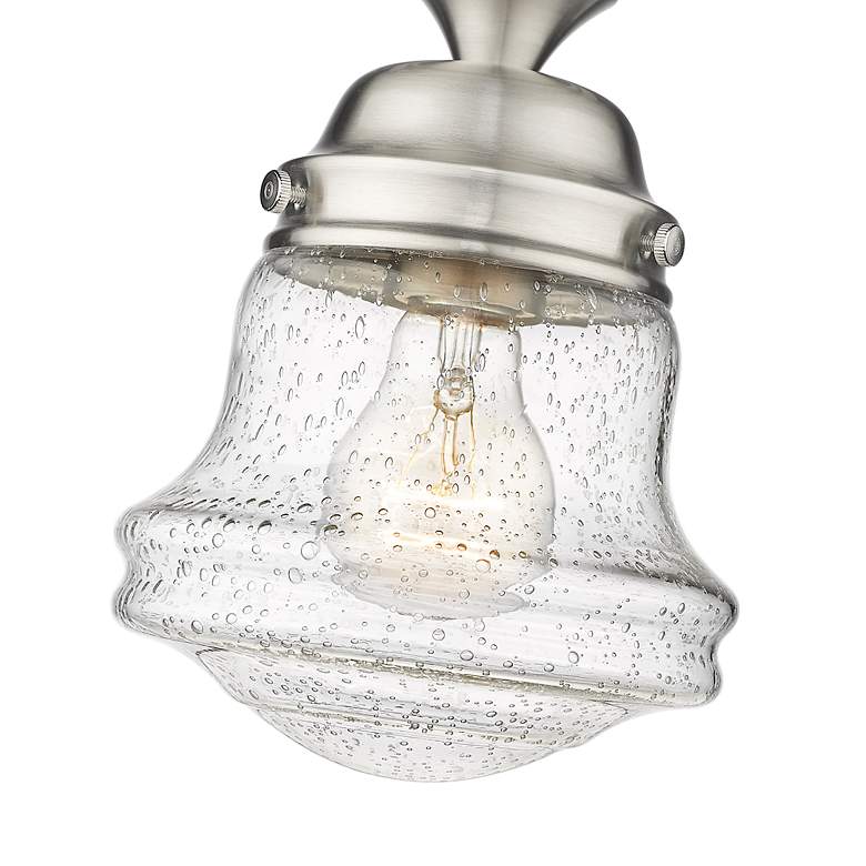 Image 7 Vaughn by Z-Lite Brushed Nickel 1 Light Flush Mount more views