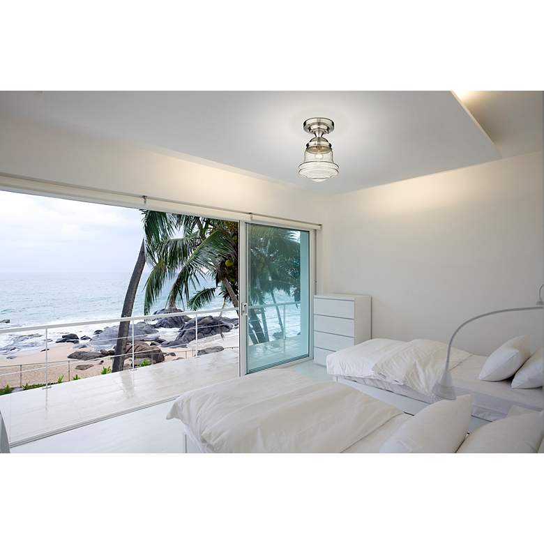 Image 4 Vaughn by Z-Lite Brushed Nickel 1 Light Flush Mount more views