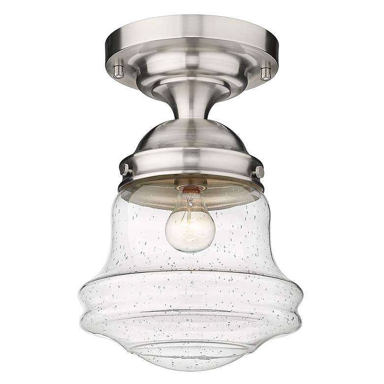 Image 5 Vaughn by Z-Lite Brushed Nickel 1 Light Flush Mount more views