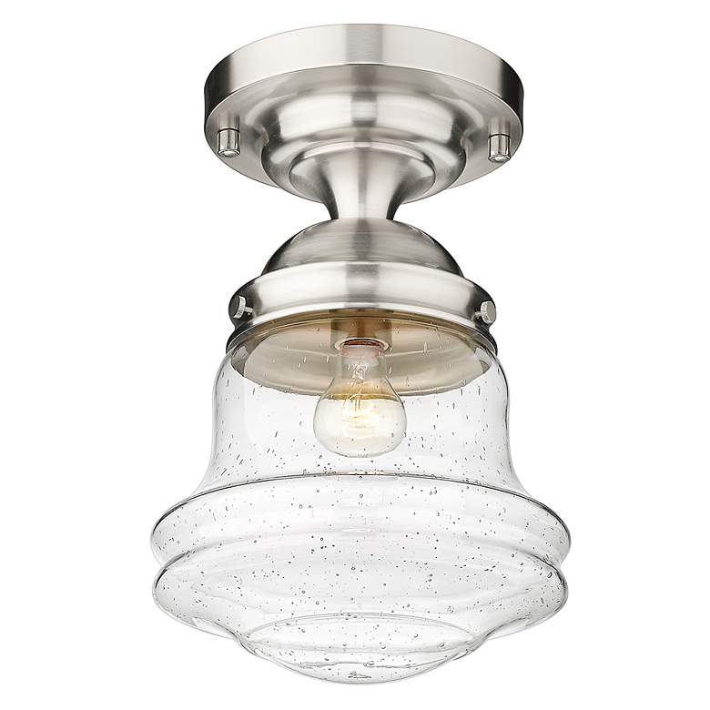 Image 6 Vaughn by Z-Lite Brushed Nickel 1 Light Flush Mount more views
