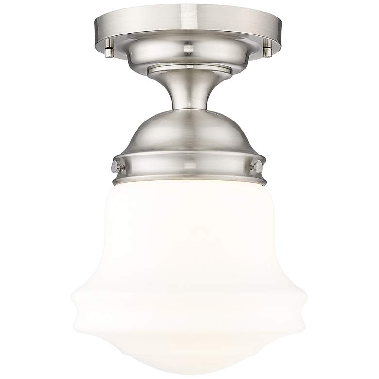 Image 1 Vaughn by Z-Lite Brushed Nickel 1 Light Flush Mount