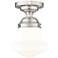 Vaughn by Z-Lite Brushed Nickel 1 Light Flush Mount