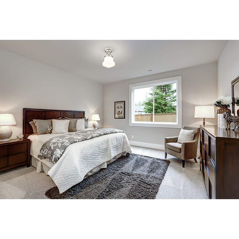 Image 2 Vaughn by Z-Lite Brushed Nickel 1 Light Flush Mount more views