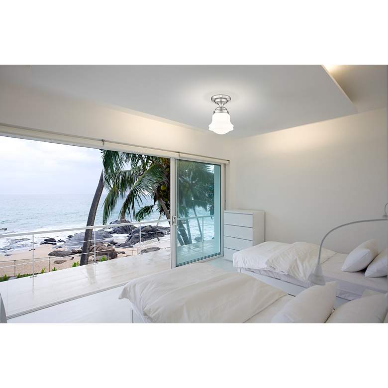 Image 3 Vaughn by Z-Lite Brushed Nickel 1 Light Flush Mount more views