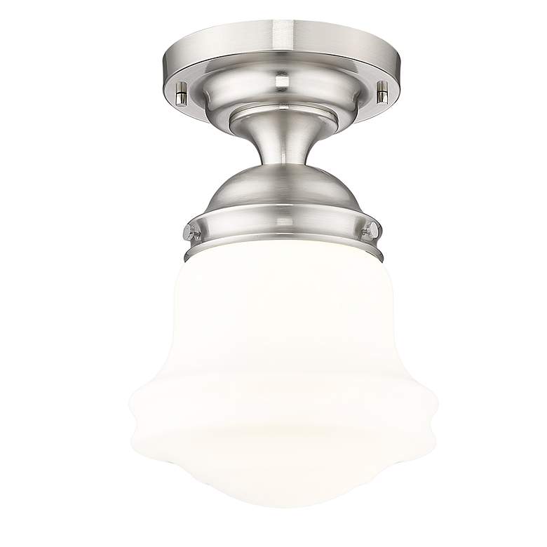Image 4 Vaughn by Z-Lite Brushed Nickel 1 Light Flush Mount more views