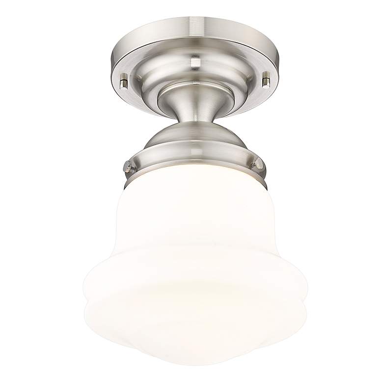 Image 5 Vaughn by Z-Lite Brushed Nickel 1 Light Flush Mount more views