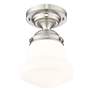 5_Vaughn by Z-Lite Brushed Nickel 1 Light Flush Mount more views