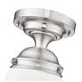 6_Vaughn by Z-Lite Brushed Nickel 1 Light Flush Mount more views