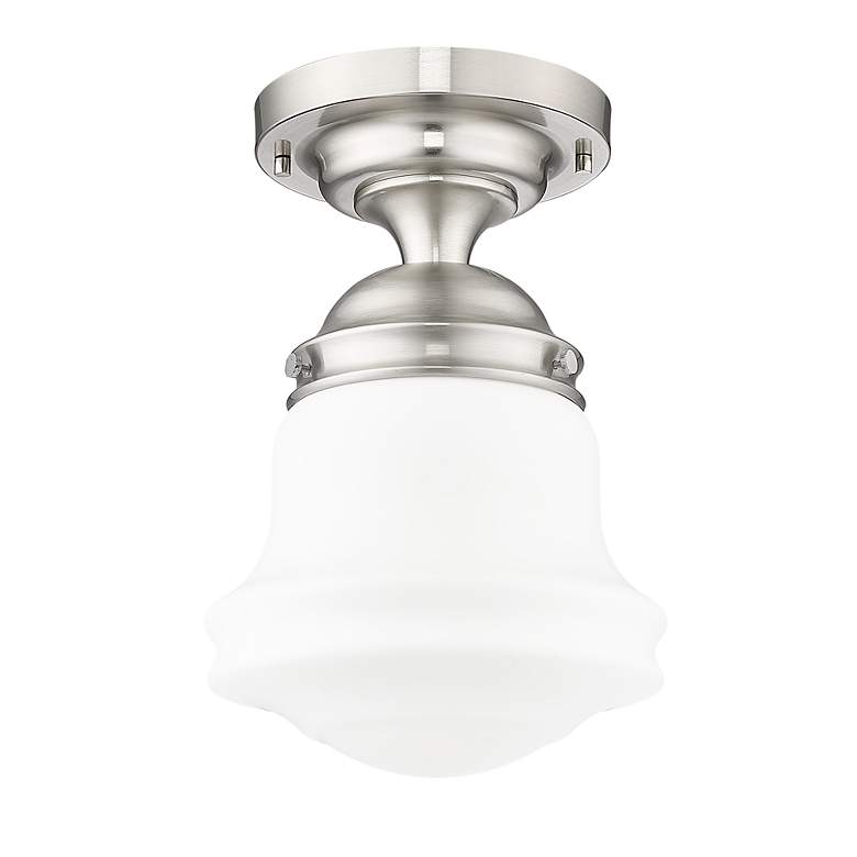 Image 7 Vaughn by Z-Lite Brushed Nickel 1 Light Flush Mount more views