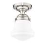7_Vaughn by Z-Lite Brushed Nickel 1 Light Flush Mount more views