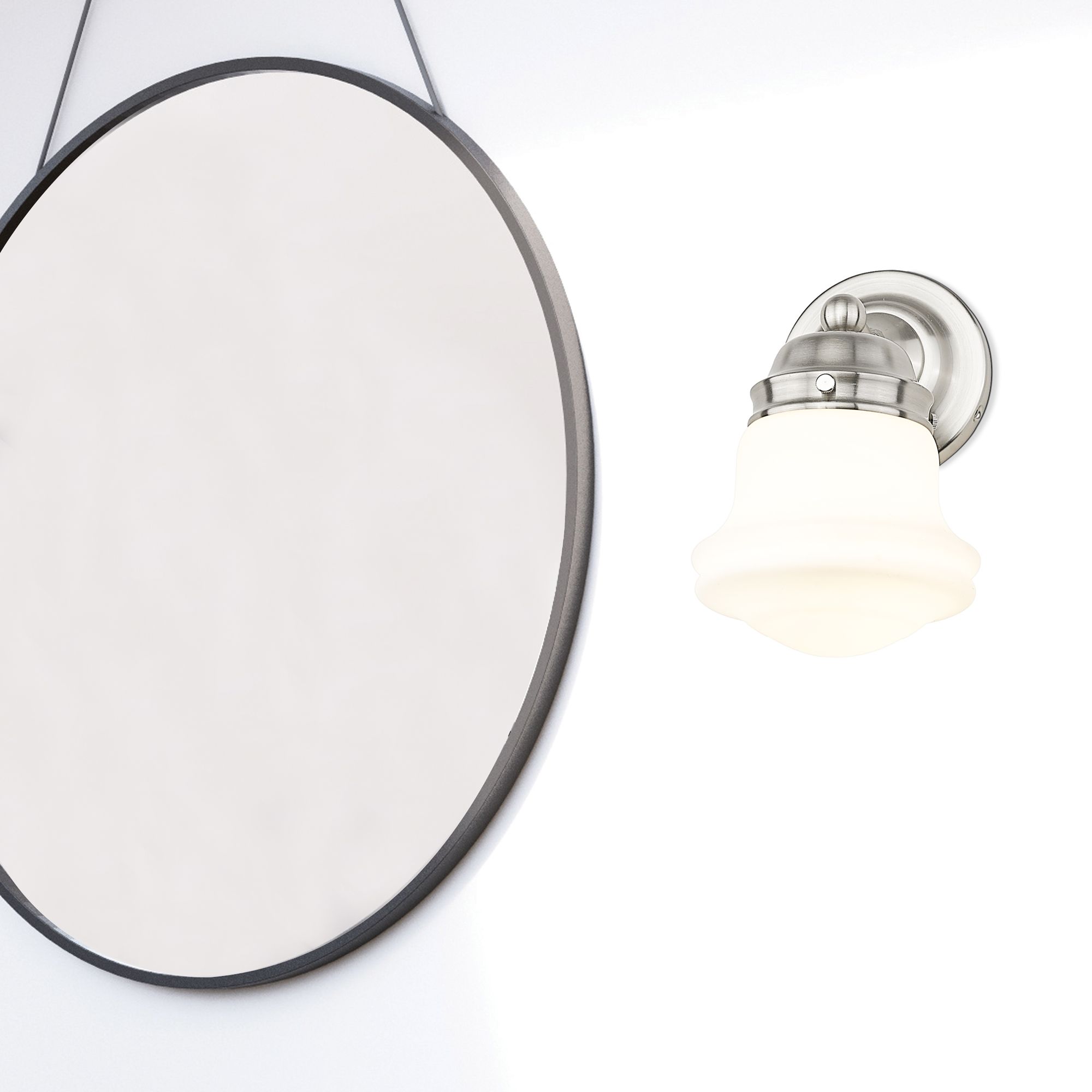 Image 3 Vaughn by Z-Lite Brushed Nickel 1 Light Wall Sconce more views