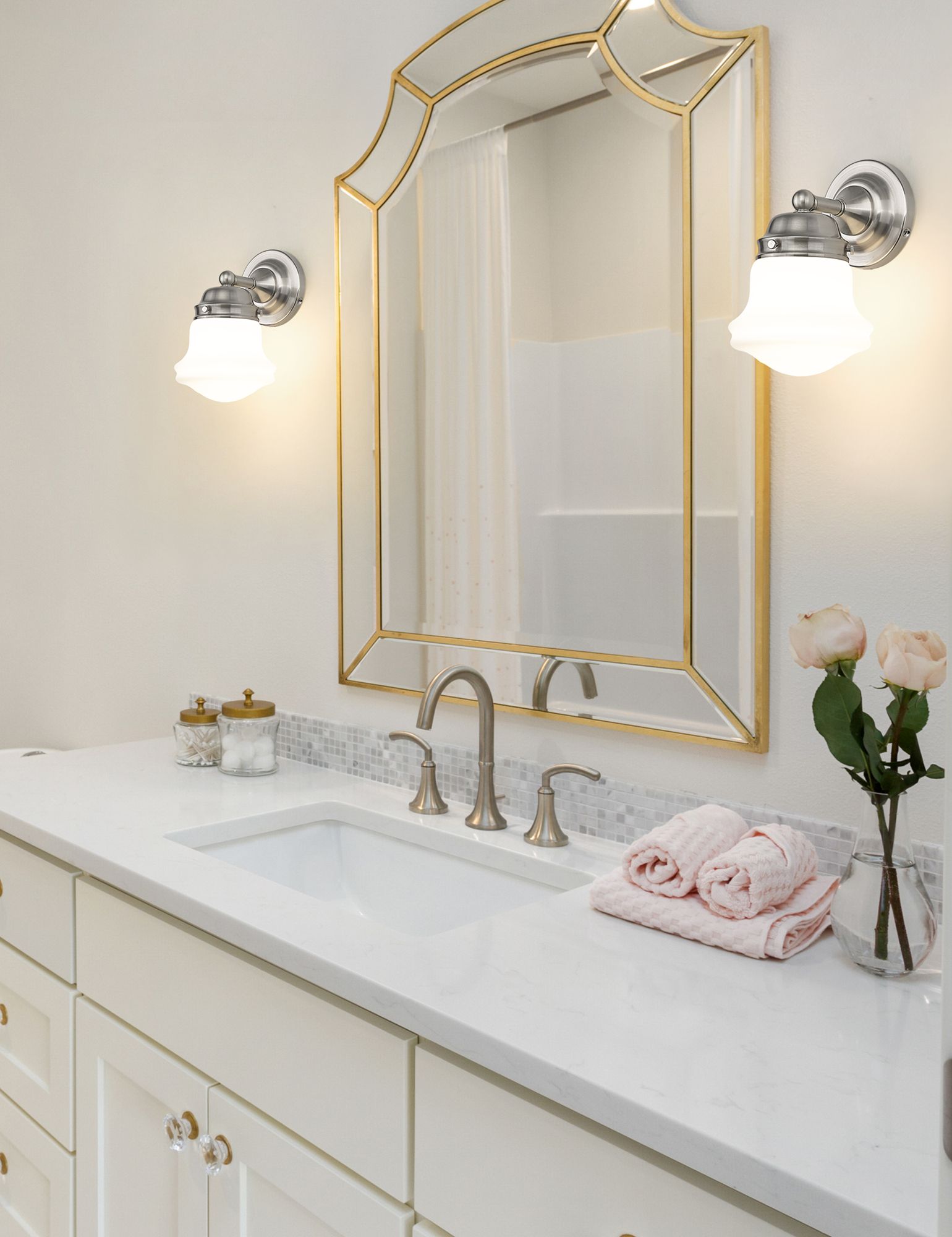 Image 4 Vaughn by Z-Lite Brushed Nickel 1 Light Wall Sconce more views