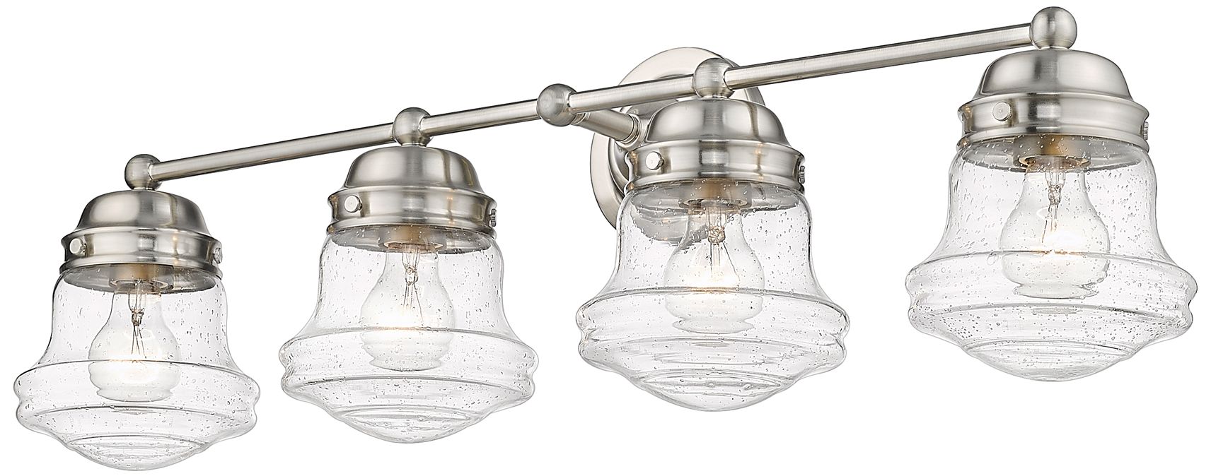 Vaughn by Z-Lite Brushed Nickel 31.5 inch 4 Light Vanity