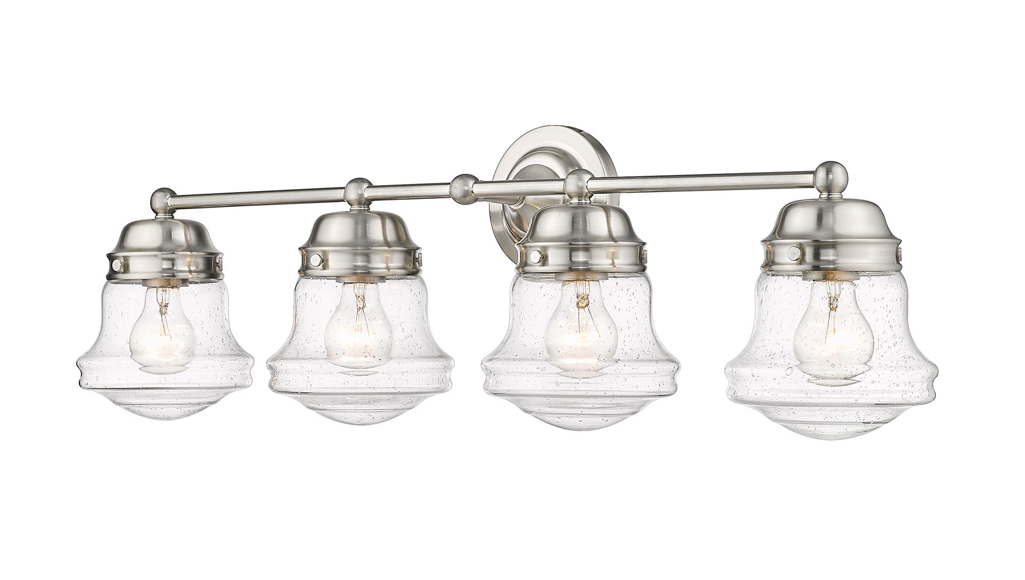 Image 6 Vaughn by Z-Lite Brushed Nickel 31.5 inch 4 Light Vanity more views