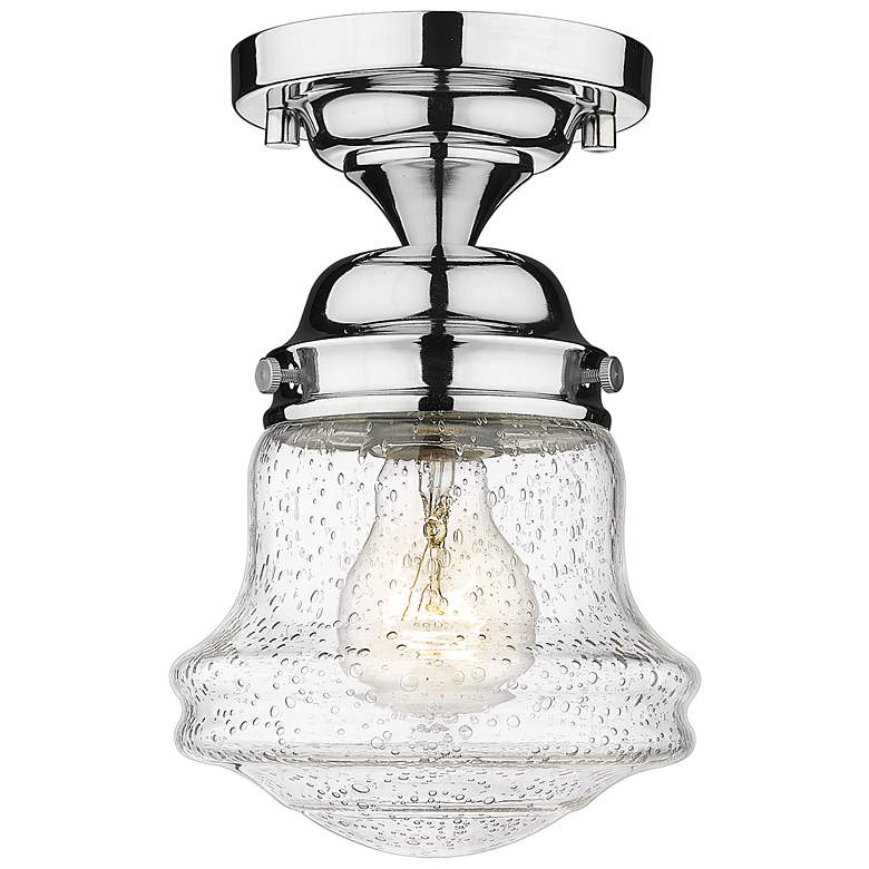 Image 2 Vaughn by Z-Lite Chrome 1 Light Flush Mount