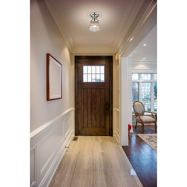 Image 3 Vaughn by Z-Lite Chrome 1 Light Flush Mount more views