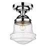 5_Vaughn by Z-Lite Chrome 1 Light Flush Mount more views