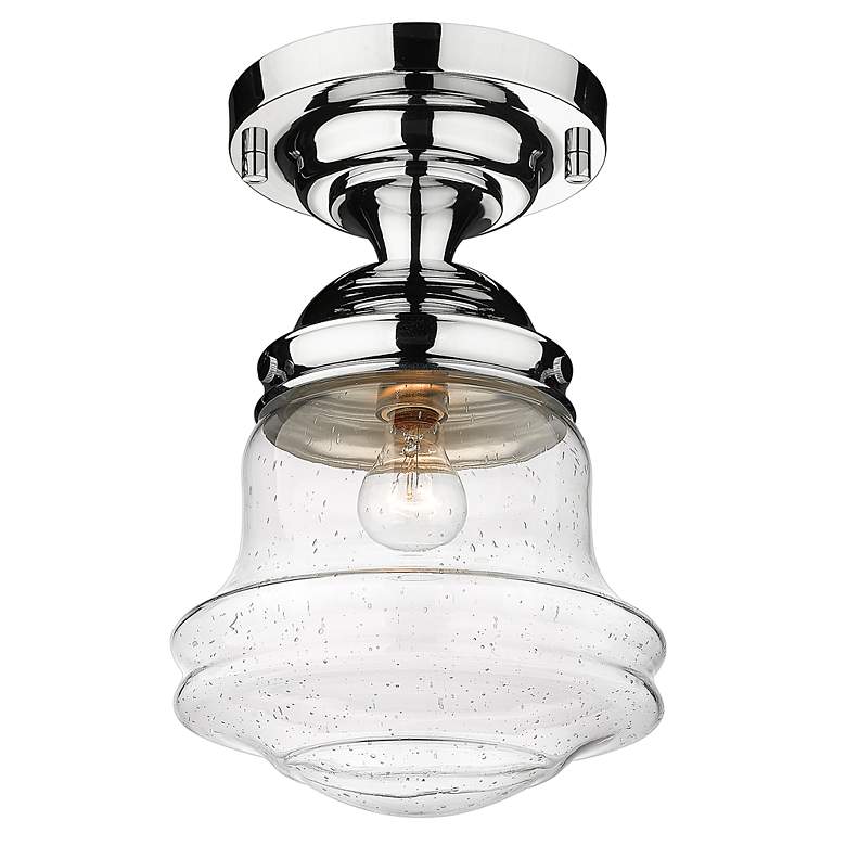 Image 6 Vaughn by Z-Lite Chrome 1 Light Flush Mount more views