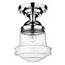 Vaughn by Z-Lite Chrome 1 Light Flush Mount