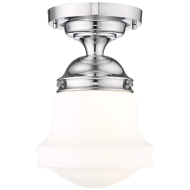 Image 1 Vaughn by Z-Lite Chrome 1 Light Flush Mount
