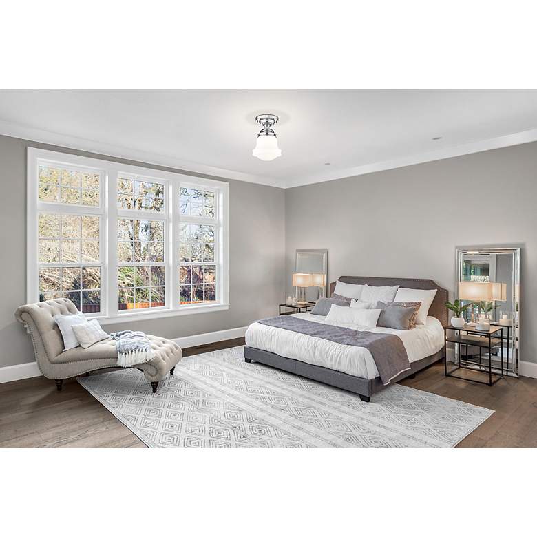 Image 2 Vaughn by Z-Lite Chrome 1 Light Flush Mount more views