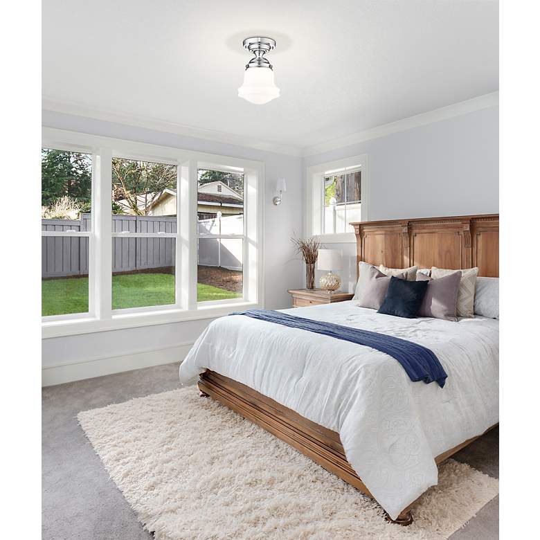Image 3 Vaughn by Z-Lite Chrome 1 Light Flush Mount more views