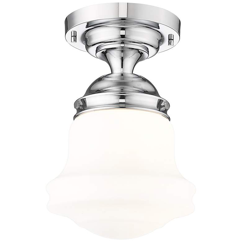 Image 4 Vaughn by Z-Lite Chrome 1 Light Flush Mount more views