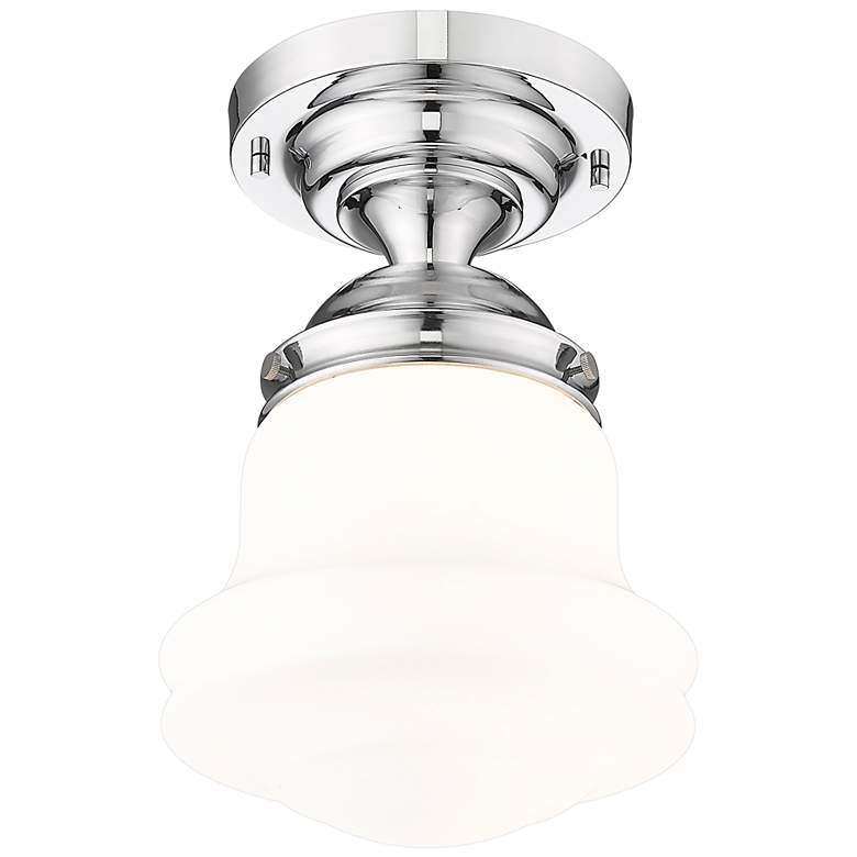 Image 5 Vaughn by Z-Lite Chrome 1 Light Flush Mount more views