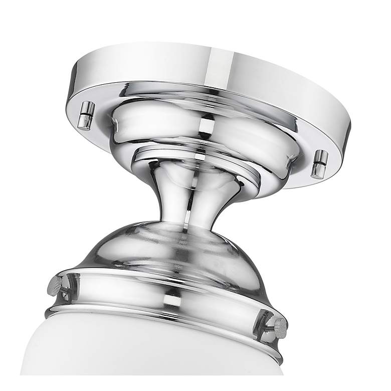 Image 6 Vaughn by Z-Lite Chrome 1 Light Flush Mount more views