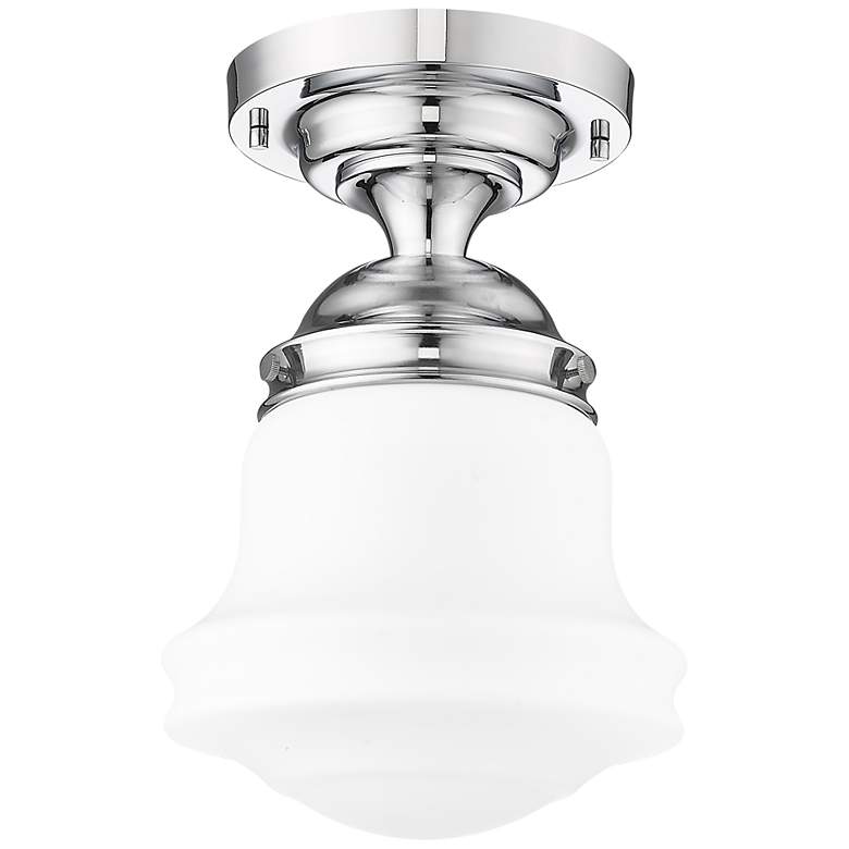 Image 7 Vaughn by Z-Lite Chrome 1 Light Flush Mount more views
