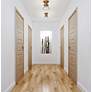 4_Vaughn by Z-Lite Heritage Brass 1 Light Flush Mount more views