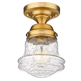 Image5 of Vaughn by Z-Lite Heritage Brass 1 Light Flush Mount more views